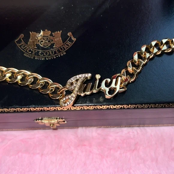 VINTAGE ✨Juicy Couture Gold pave Bracelet - Picture 3 of 6